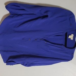 Blue long sleeve top size Large